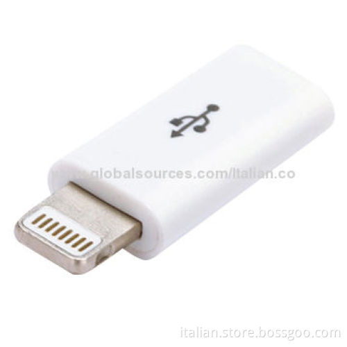 Lightning 8 pins adapter to micro USB for iPhone 5